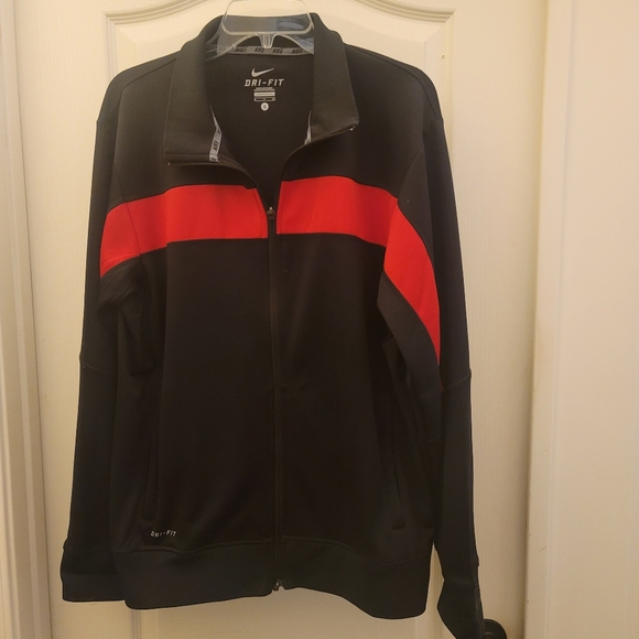 Nike Other - Nike Dri-Fit Track Jacket Men's S fits up to 44" chest EUC Unisex chest stripe